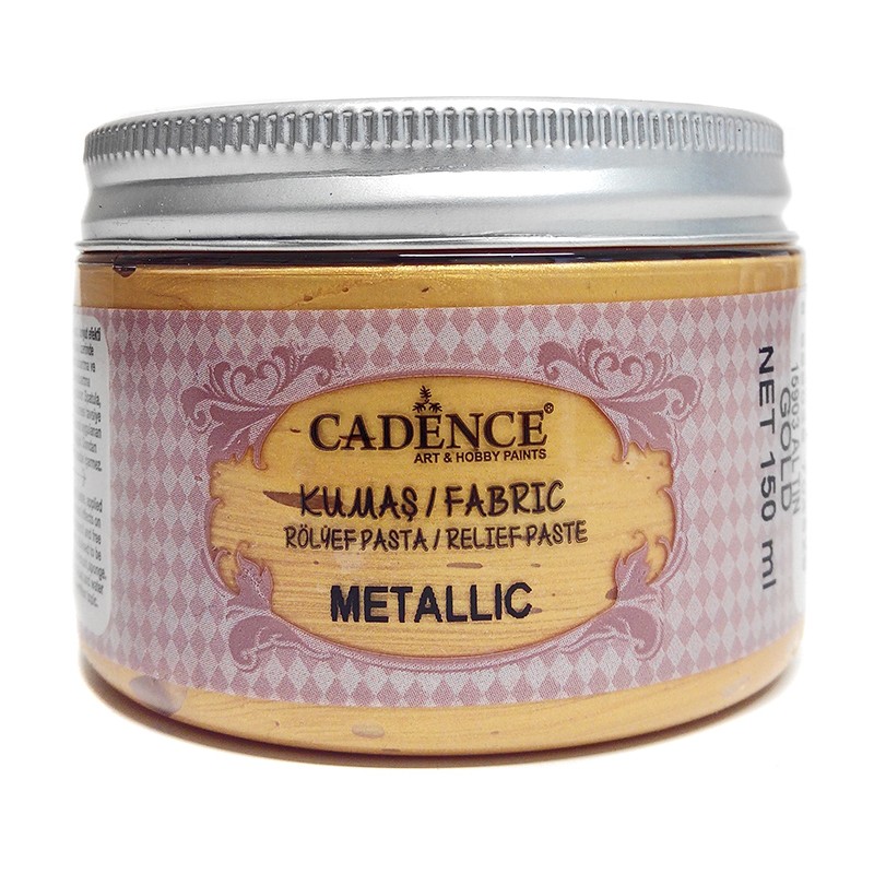 Pasta Relieve Metallic Textil Cadence - Oro - MilArte