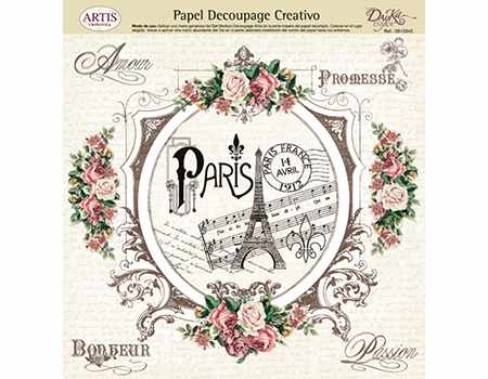 Papel Decoupage Paris Dayka - MilArte