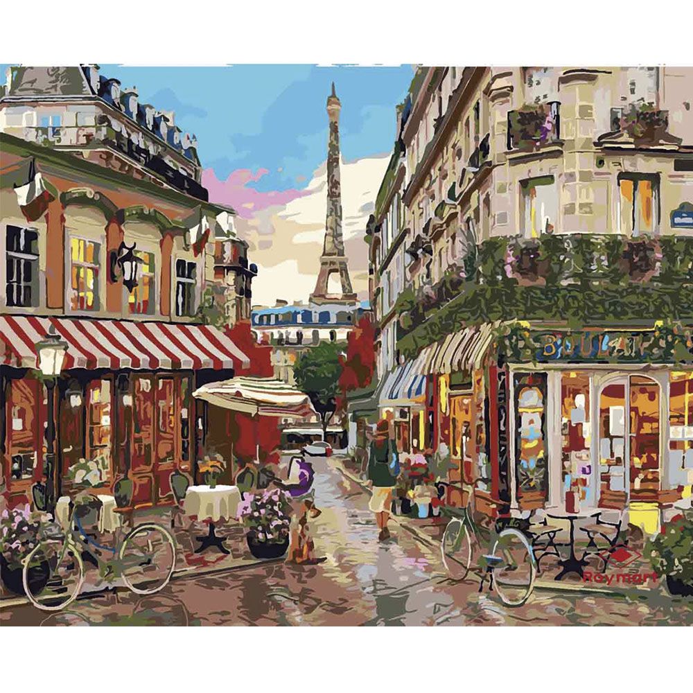 Pintar por Números Calle de Paris Alex Bog