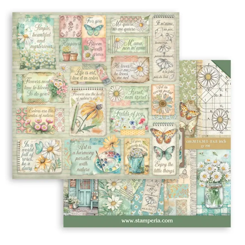 Set_de_scrapbooking_Daisy_Art_Stamperia_20x20cm-1
